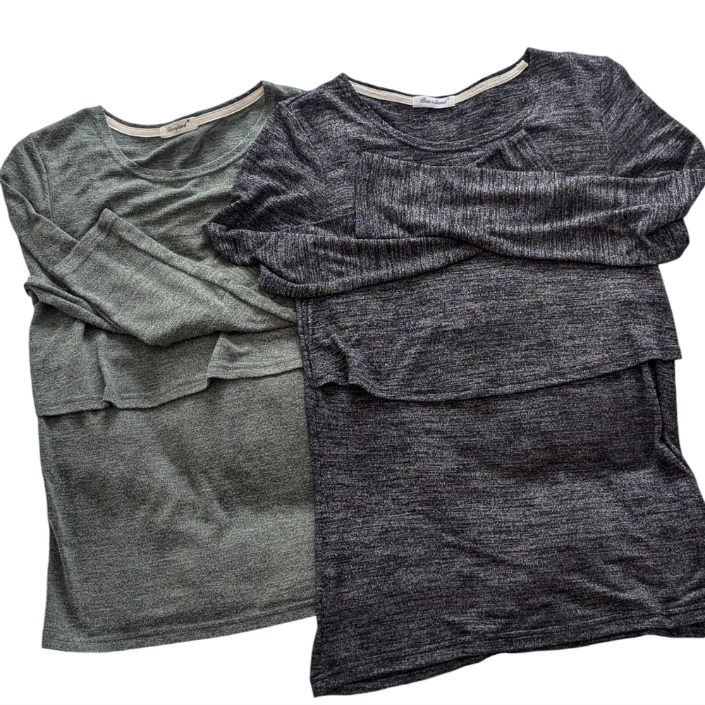 Maternity Nursing Tops Long Sleeves